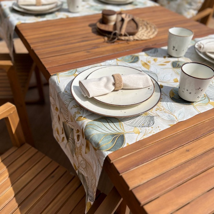 Runner da tavola bomboniera utile Dionisio verde per la casa