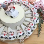 Torta Bomboniere Magneti Sposi in  Macchina