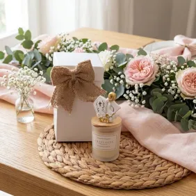 Candele per Cresima con Mitra e Bastone