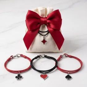 Sacchetto confezionato Mix Semi Poker con bracciale, completo di conetti e bigliettini