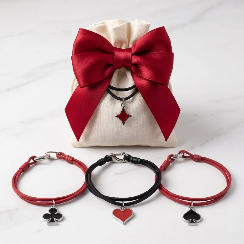 Sacchetto confezionato Mix Semi Poker con bracciale, completo di conetti e bigliettini