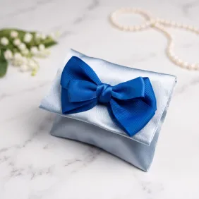Bomboniere linea Basic | Pochette in raso celeste