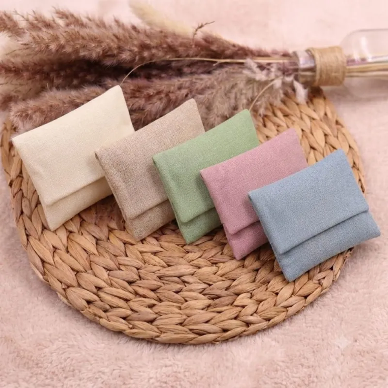 pochette colorate in cotone