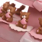 Bomboniere Battesimo Millecuori Orsetto Bimba Statuina Eco Su Torta