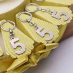 Torta Bomboniera Numero 5 Portachiave Silver Idea Compleanno
