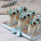 Candele Floreali Verde Tiffany