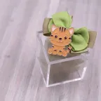 Bomboniera Magnete Tigrotto Bimbo e Bimba su Scatolina Plexiglass