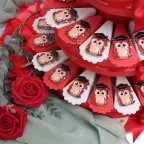 Torta Bomboniere Laurea con Magnete Gufetto Dottore in Metallo Cromato