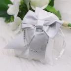 Sacchetto con bracciale rosario argento per evento sacro