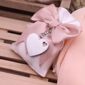 Cuoricino con Cuore su sacchetto Elegante confezionato per Bomboniera Matrimonio