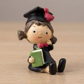 Statuina Bomboniera Laurea "Dottoressa con Libro"