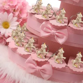 Torta Bomboniere Unicorno Arcobaleno e Nuvola per bimba