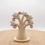 Maxi Statuina Albero della vita con cuori in resina - bomboniera fai da te