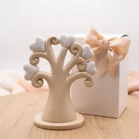 Maxi albero della vita con cuori confezionato in scatola da cerimonia