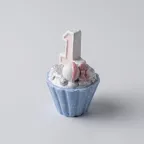 Statuina Cupcake Primo Compleanno Bimba Bomboniera Fai da Te