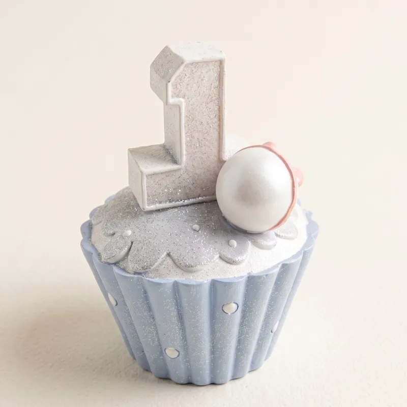 Bomboniera Primo Compleanno Bimba Maxi Cupcake Fai da Te Rosa Viola