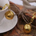 Portachiavi Mappamondo 3D Gold in Metallo - Bomboniera Fai da Te