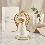 Bomboniera Angelo della Fortuna Sacro con Cuore in Scatola Cerimonia – Prima Comunione e Cresima