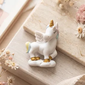 Magnete Unicorno Alato con Dettagli Oro - Bomboniera Fai da Te