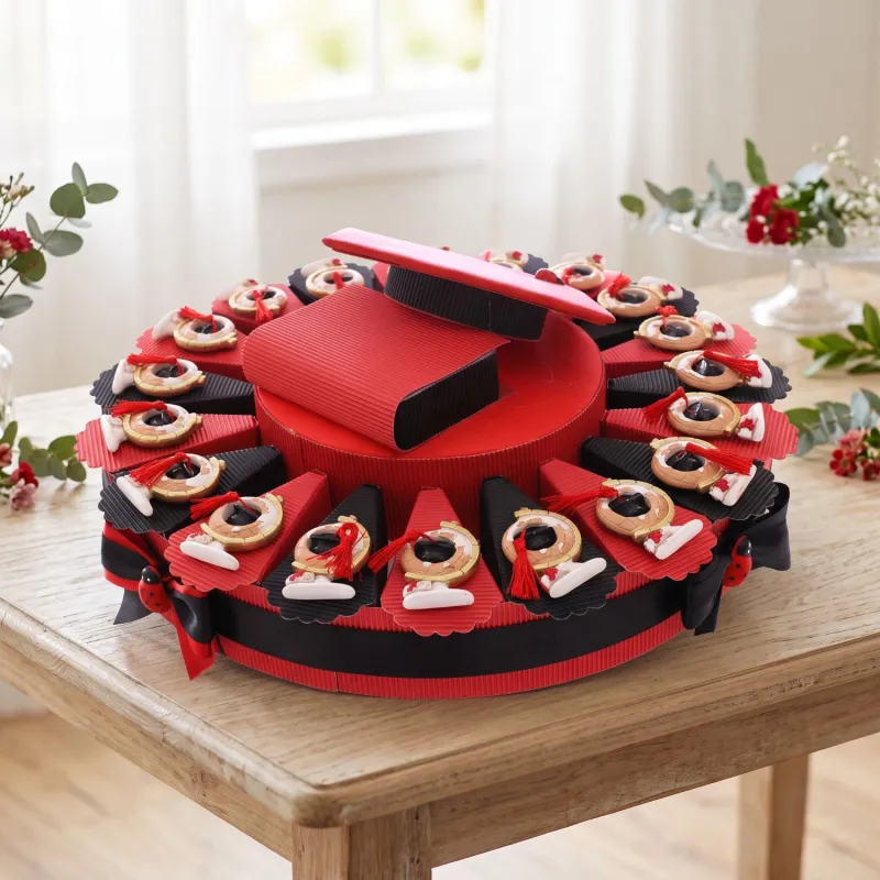 Torta Bomboniere Laurea con Magneti Mappamondo