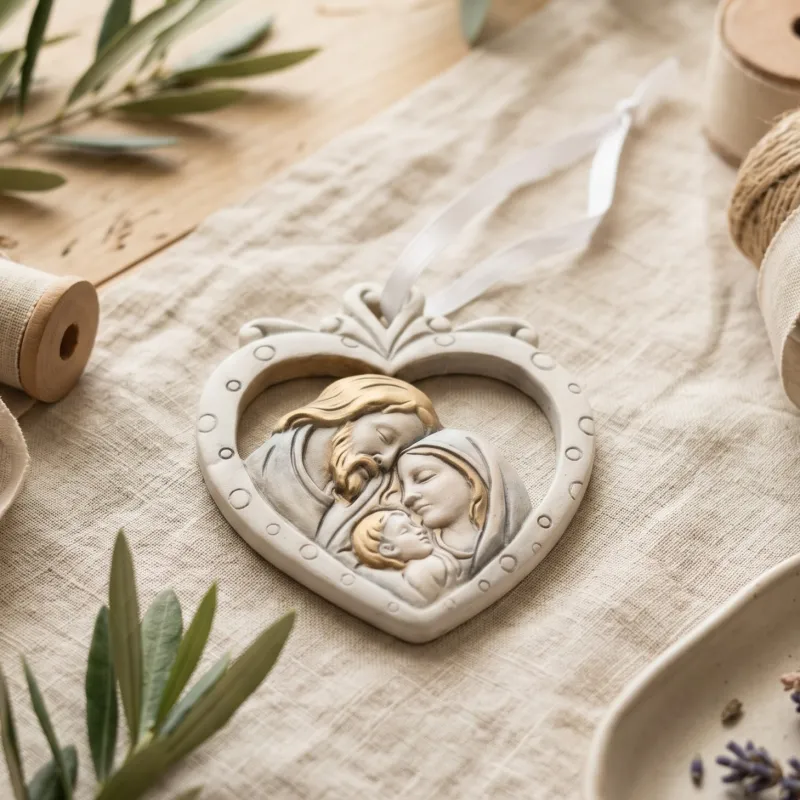 Appendino Sacra Famiglia a Cuore Fai da Te