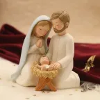 Statuina Maxi Santa Natività Bomboniera Battesimo Fai da Te