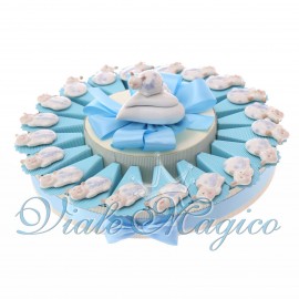 Torta Bomboniere Battesimo Nascita Magnete Coccinella Bimbo Porcellana Offerte