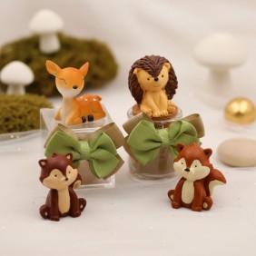 Bomboniera festa tema animali del bosco