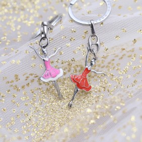 Bomboniere Compleanno Portachiave Ballerina Elegante Rosa