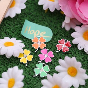 Ciondolo Quadrifoglio Con Strass