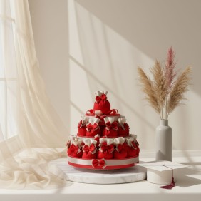 Torte Bomboniere con Sacchetti Rossi Basic