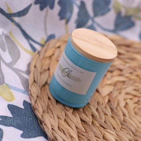 Candela Profumata Azzurra Charlotte – battesimo comunione bimbo