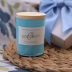 Candela Profumata Azzurra Charlotte – battesimo comunione bimbo