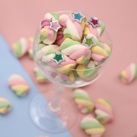 Stelle Colorate per Nascita Compleanno Portachiavi