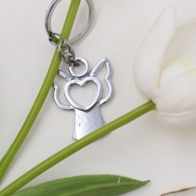 Ciondoli Sacro Angelo con Ali e Cuore