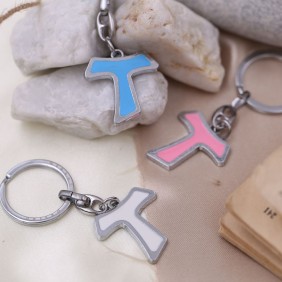 Ciondolo Sacra Croce Tao Media Bianco