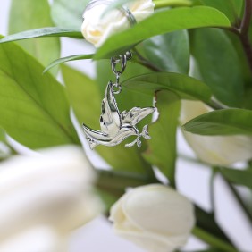 Colomba della Pace con Rametto Bomboniera Portachiave