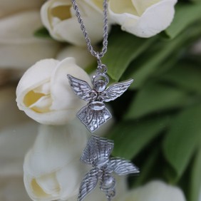 Angioletto con Fiocco per Bomboniere Battesimo