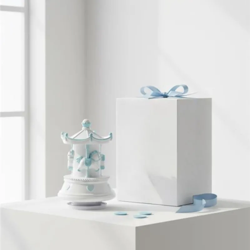 Bomboniera nascita carillon giostrina celeste con melodia