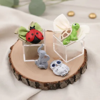 Bomboniere Comunione Portafortuna Animali Confezionati Calamite