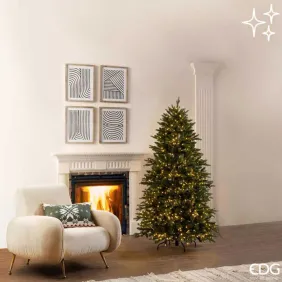 Albero di Natale Pino Cristallo 180 cm con 1500 LED – EDG