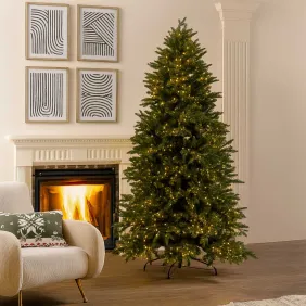 Albero di Natale EDG Pino Argentato 240 cm con 5000 LED