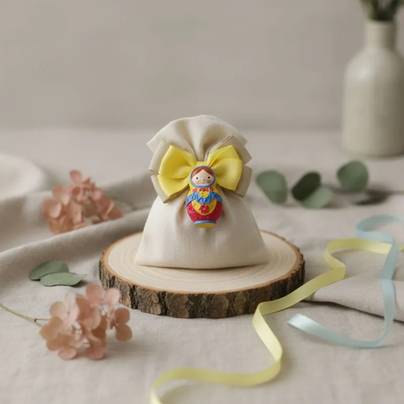 Matrioske Colorate Magnete Bomboniere Confezionate su Sacchetto