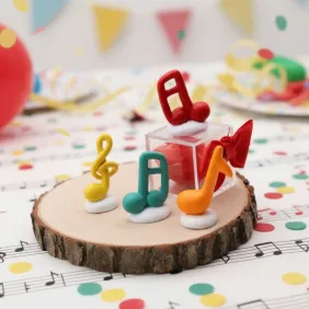 Bomboniere Confezionate Compleaano Note Musicali Colorate