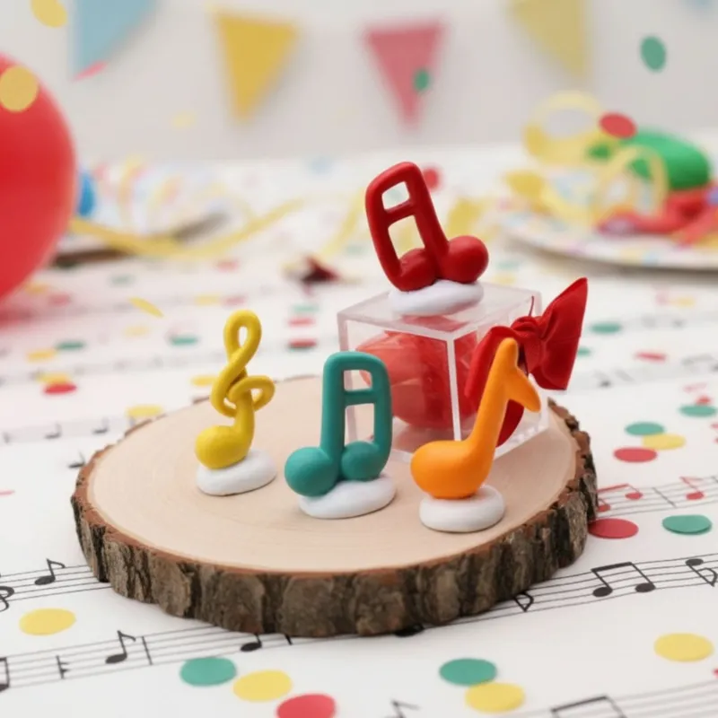 Bomboniere Confezionate Compleaano Note Musicali Colorate