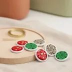 Calamite assortite: cuore, tirfoglio e quadrifoglio con diramazioni albero della vita