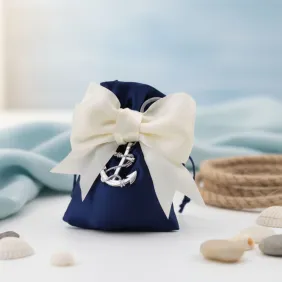 Bomboniera Tema Mare Ancora Maxi su Sacchetto
