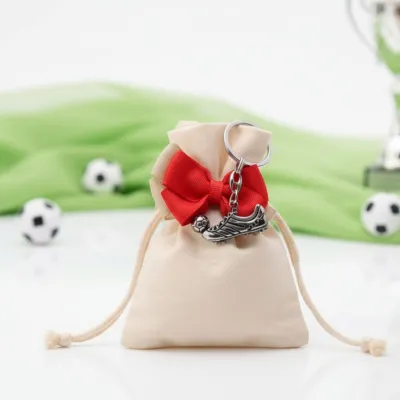 Portachiave Scarpetta Calcio Bomboniere Confezionate su Sacchetto