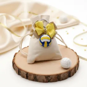 Portachiave Pallone PallaVolo Sacchetto Bomboniere Confezionate