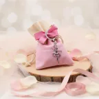 Bomboniere Confezionate Ballerina Goccia con Portachiave su Sacchetto